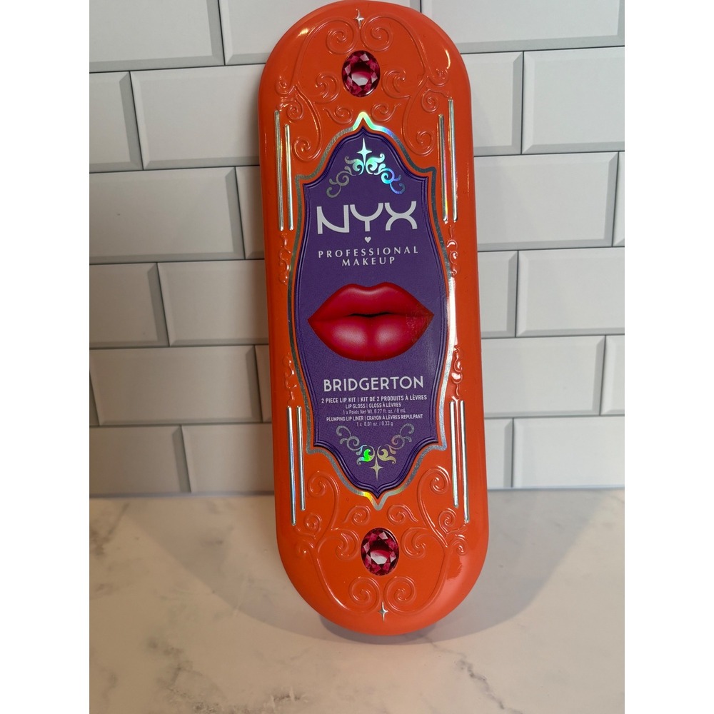NYX Bridgerton 2 Piece Lip Kit Royal Butter Gloss Plumping‎ Liner Peony Passion